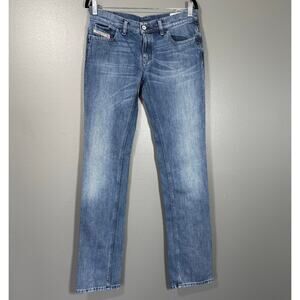Diesel Liv Women's Low Rise Straight Leg Jeans - Size W31 - Medium Wash (0072J)